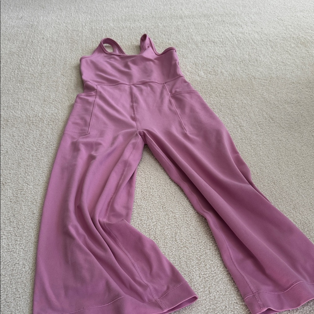 Athleta Dusty Pink Sleeveless Jumpsuit
